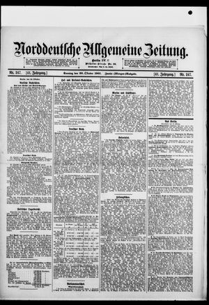 Norddeutsche allgemeine Zeitung vom 20.10.1901