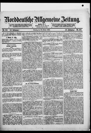 Norddeutsche allgemeine Zeitung vom 22.10.1901