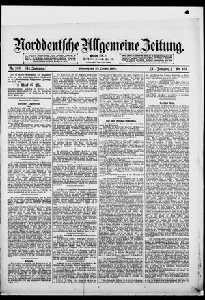 Norddeutsche allgemeine Zeitung vom 23.10.1901