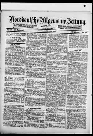 Norddeutsche allgemeine Zeitung vom 24.10.1901