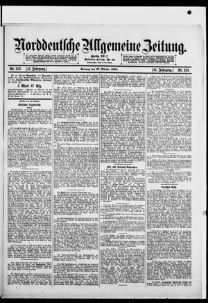 Norddeutsche allgemeine Zeitung vom 27.10.1901