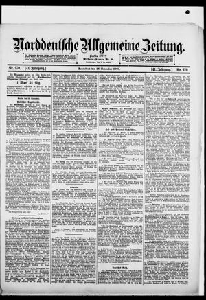 Norddeutsche allgemeine Zeitung vom 16.11.1901