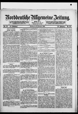 Norddeutsche allgemeine Zeitung vom 19.11.1901