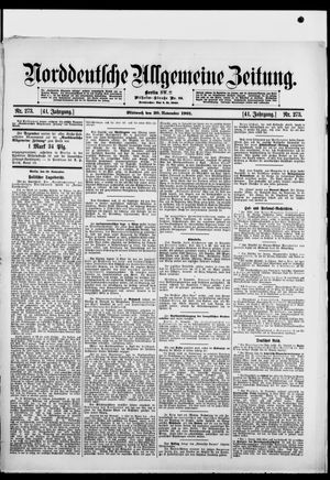 Norddeutsche allgemeine Zeitung vom 20.11.1901