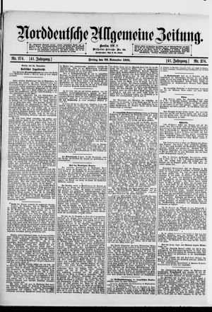 Norddeutsche allgemeine Zeitung vom 22.11.1901