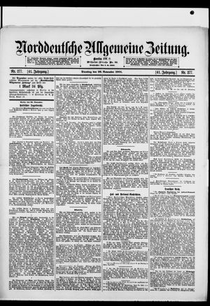 Norddeutsche allgemeine Zeitung vom 26.11.1901