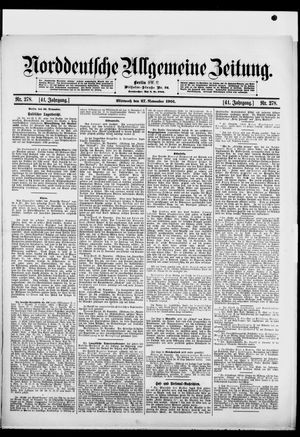Norddeutsche allgemeine Zeitung vom 27.11.1901