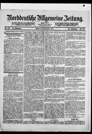 Norddeutsche allgemeine Zeitung vom 25.12.1901