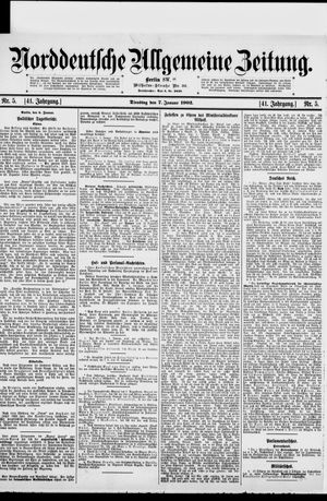 Norddeutsche allgemeine Zeitung vom 07.01.1902