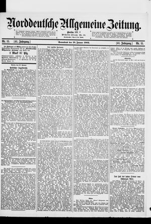 Norddeutsche allgemeine Zeitung vom 18.01.1902