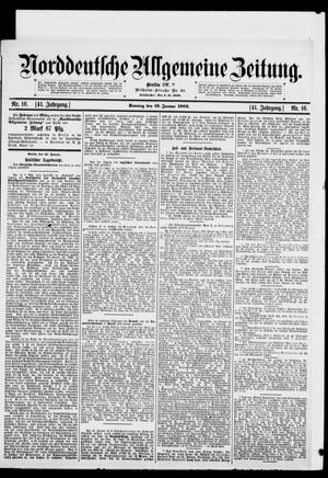 Norddeutsche allgemeine Zeitung vom 19.01.1902