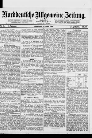 Norddeutsche allgemeine Zeitung vom 25.01.1902