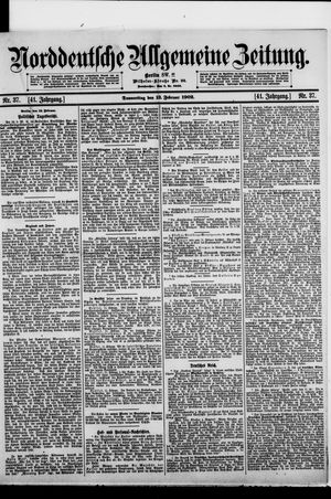 Norddeutsche allgemeine Zeitung on Feb 13, 1902