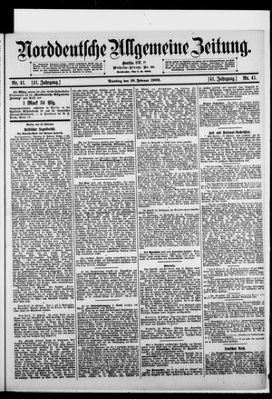 Norddeutsche allgemeine Zeitung on Feb 18, 1902