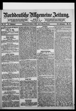Norddeutsche allgemeine Zeitung vom 22.02.1902