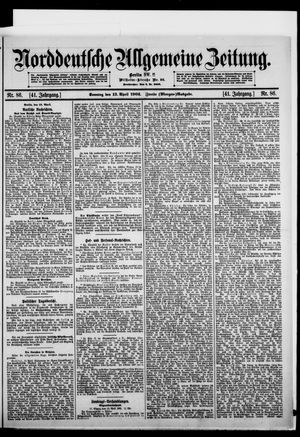Norddeutsche allgemeine Zeitung vom 13.04.1902