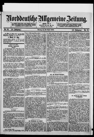 Norddeutsche allgemeine Zeitung vom 20.04.1902