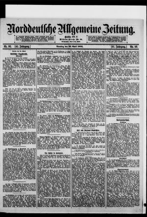 Norddeutsche allgemeine Zeitung vom 22.04.1902