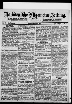 Norddeutsche allgemeine Zeitung vom 26.04.1902