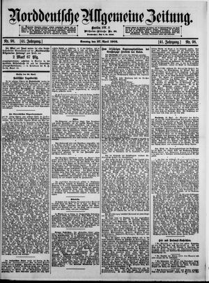 Norddeutsche allgemeine Zeitung vom 27.04.1902