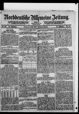 Norddeutsche allgemeine Zeitung on May 4, 1902