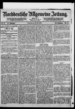 Norddeutsche allgemeine Zeitung vom 22.05.1902