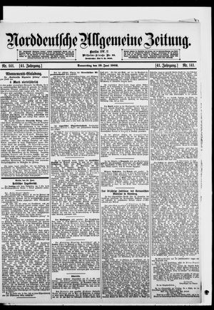 Norddeutsche allgemeine Zeitung vom 19.06.1902