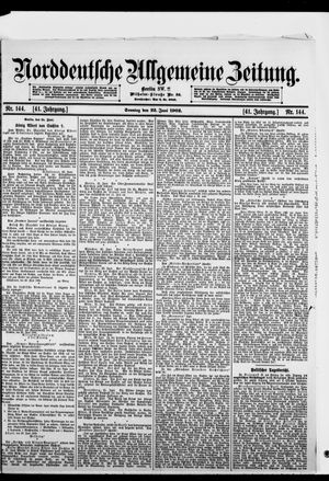 Norddeutsche allgemeine Zeitung vom 22.06.1902