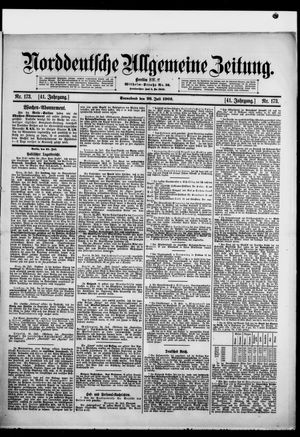 Norddeutsche allgemeine Zeitung vom 26.07.1902