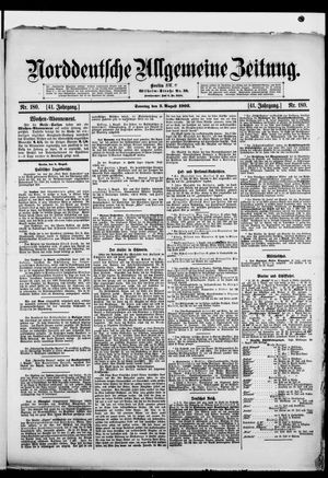 Norddeutsche allgemeine Zeitung vom 03.08.1902