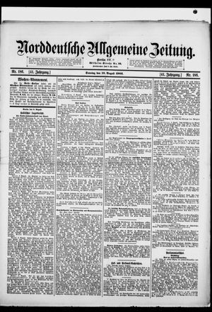 Norddeutsche allgemeine Zeitung vom 10.08.1902