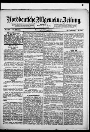 Norddeutsche allgemeine Zeitung vom 14.08.1902
