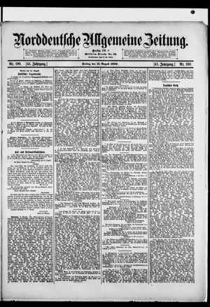 Norddeutsche allgemeine Zeitung vom 15.08.1902