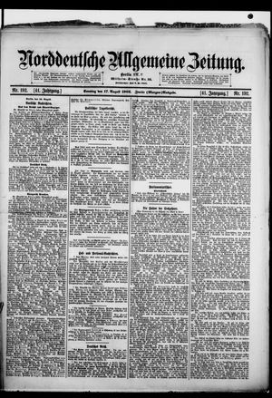 Norddeutsche allgemeine Zeitung vom 17.08.1902