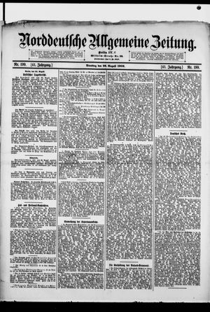 Norddeutsche allgemeine Zeitung on Aug 26, 1902