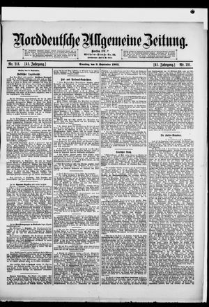 Norddeutsche allgemeine Zeitung vom 09.09.1902