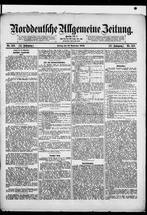 Norddeutsche allgemeine Zeitung vom 19.09.1902