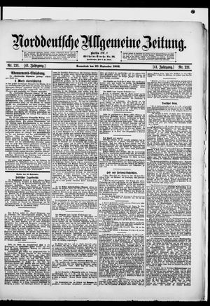 Norddeutsche allgemeine Zeitung vom 20.09.1902