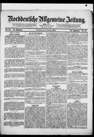 Norddeutsche allgemeine Zeitung vom 27.09.1902
