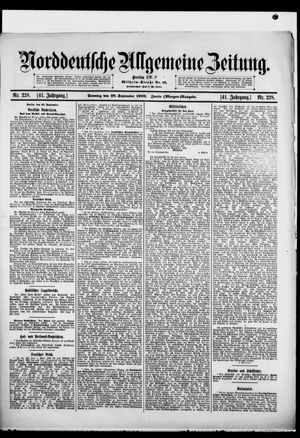 Norddeutsche allgemeine Zeitung vom 28.09.1902