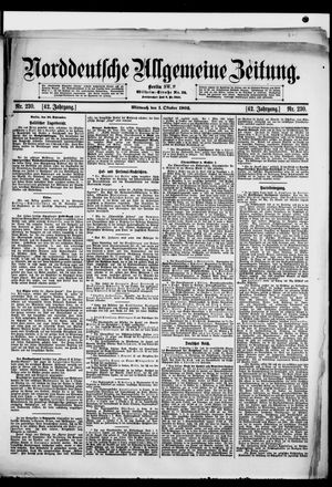 Norddeutsche allgemeine Zeitung vom 01.10.1902