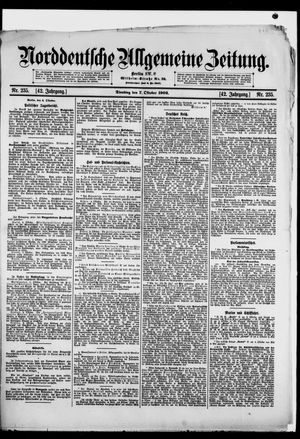 Norddeutsche allgemeine Zeitung vom 07.10.1902