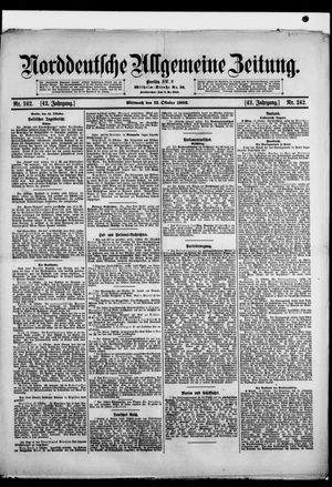 Norddeutsche allgemeine Zeitung vom 15.10.1902