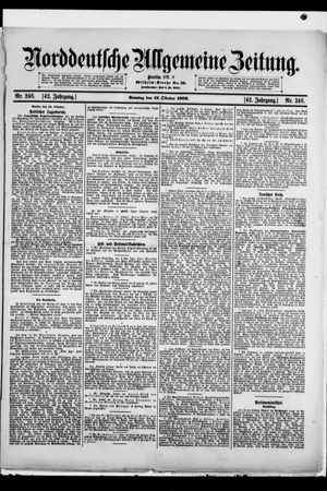 Norddeutsche allgemeine Zeitung vom 19.10.1902