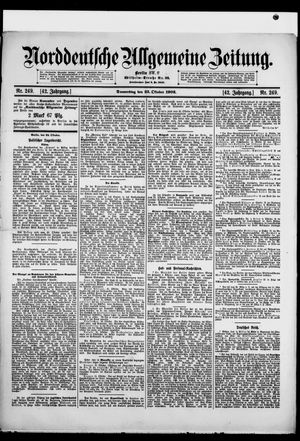 Norddeutsche allgemeine Zeitung vom 23.10.1902