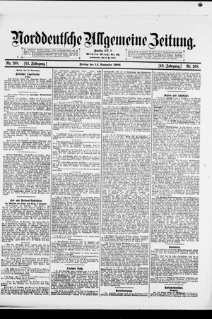 Norddeutsche allgemeine Zeitung vom 14.11.1902