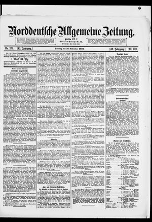 Norddeutsche allgemeine Zeitung on Nov 16, 1902