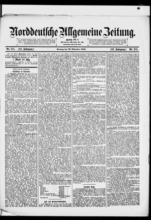 Norddeutsche allgemeine Zeitung vom 23.11.1902