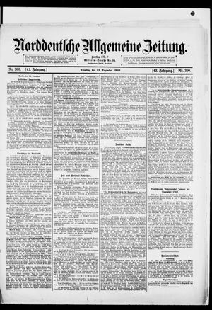 Norddeutsche allgemeine Zeitung vom 23.12.1902