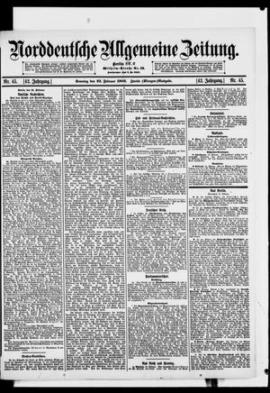 Norddeutsche allgemeine Zeitung vom 22.02.1903
